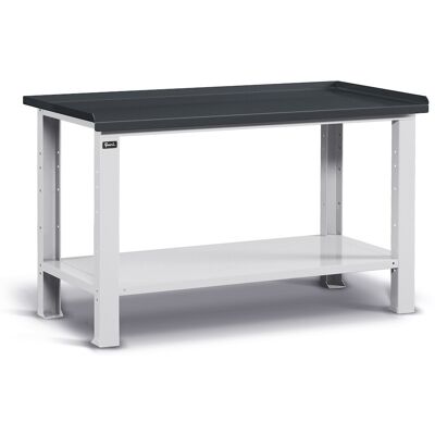 Banco da lavoro Fami Work con piano in acciaio 1507x705x855mm Banco da lavoro Fami Work con piano in acciaio 1507x705x855mm