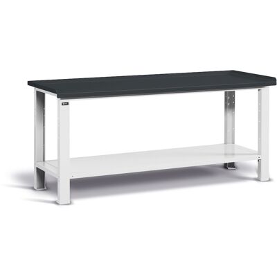 Banco da lavoro Fami Work con piano in acciaio 2007x705x855mm Banco da lavoro Fami Work con piano in acciaio 2007x705x855mm