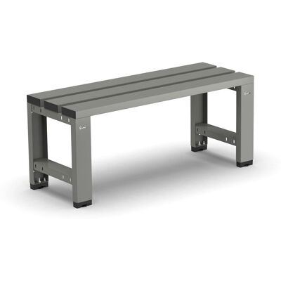 Panca per spogliatoio Fami 1017x375x435mm grigio scuro con seduta a 3 doghe in acciaio Panca per spogliatoio Fami 1017x375x435mm grigio scuro con seduta a 3 doghe in acciaio