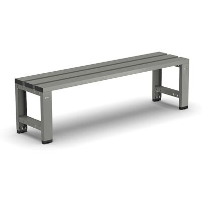 Panca per spogliatoio Fami 1502x375x435mm grigio scuro con seduta a 3 doghe in acciaio Panca per spogliatoio Fami 1502x375x435mm grigio scuro con seduta a 3 doghe in acciaio