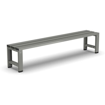 Panca per spogliatoio Fami 2034x375x435mm grigio scuro con seduta a 3 doghe in acciaio Panca per spogliatoio Fami 2034x375x435mm grigio scuro con seduta a 3 doghe in acciaio