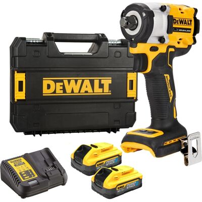 Avvitatore ad impulsi DeWalt DCF921 406Nm in kit con 2 batterie 5,0Ah Powerstack Avvitatore ad impulsi DeWalt DCF921 406Nm in kit con 2 batterie 5,0Ah Powerstack
