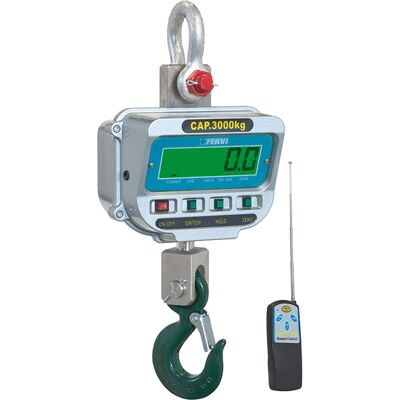 Dinamometro digitale Fervi D012/0100 con telecomando, portata 1000kg Dinamometro digitale Fervi D012/0100 con telecomando, portata 1000kg