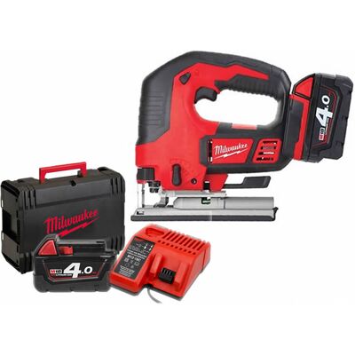 Seghetto alternativo Milwaukee M18 BJS-402C + 2 Batterie 18V 4.0Ah Seghetto alternativo Milwaukee M18 BJS-402C + 2 Batterie 18V 4.0Ah