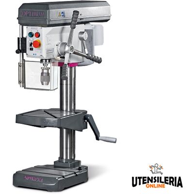 Optimum Maschinen Trapano da banco Optimum B24H 850W 400V cinghia trapezoidale, 24mm Optimum Maschinen Trapano da banco Optimum B24H 850W 400V cinghia trapezoidale, 24mm