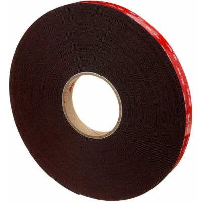Nastro biadesivo 3M VHB LVO-160BF nero spessore 1,6mm e liner in film, 19mm x 33mt (180rt) Nastro biadesivo 3M VHB LVO-160BF nero spessore 1,6mm e liner in film, 19mm x 33mt (180rt)