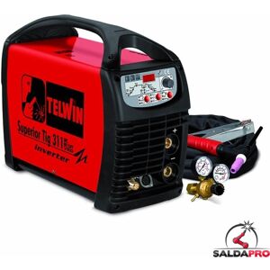 Telwin Saldatrice Inverter SUPERIOR TIG 311 DC HF LIFT 230-400V Telwin Saldatrice Inverter SUPERIOR TIG 311 DC HF LIFT 230-400V