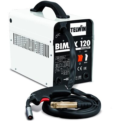 Telwin Saldatrice a filo Bimax 120 Automatic per saldatura Flux, 60-90A Telwin Saldatrice a filo Bimax 120 Automatic per saldatura Flux, 60-90A