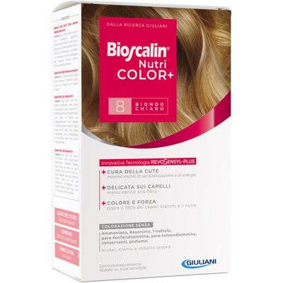 GIULIANI SpA Bioscalin Nutricol Tintura numero 8 - Tinta capelli colore Biondo chiaro GIULIANI SpA Bioscalin Nutricol Tintura numero 8 - Tinta capelli colore Biondo chiaro