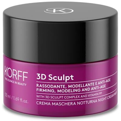 KORFF Srl Korff 3D Sculpt Crema Maschera Notturna - Crema notte rassodante per viso e collo - 50 ml KORFF Srl Korff 3D Sculpt Crema Maschera Notturna - Crema notte rassodante per viso e collo - 50 ml
