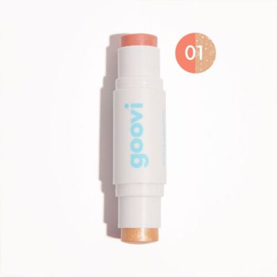 Duo Stick Goovi Pastel Bonne Mine - Blush e Illuminante Duo Stick Goovi Pastel Bonne Mine - Blush e Illuminante