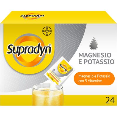 BAYER SpA Supradyn Magnesio e Potassio - Integratore per stanchezza ed affaticamento - 24 bustine BAYER SpA Supradyn Magnesio e Potassio - Integratore per stanchezza ed affaticamento - 24 bustine