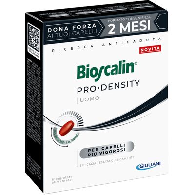 GIULIANI SpA Bioscalin Pro Density Uomo - Integratore per capelli diradati e assottigliati - 60 compresse - 2 mesi di trattamento GIULIANI SpA Bioscalin Pro Density Uomo - Integratore per capelli diradati e assottigliati - 60 compresse - 2 mesi di trattamento