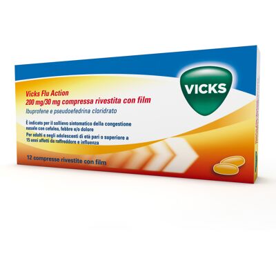 VICKS Pseudoefedrina Ibuprofene Sollievo Freddo VICKS Pseudoefedrina Ibuprofene Sollievo Freddo
