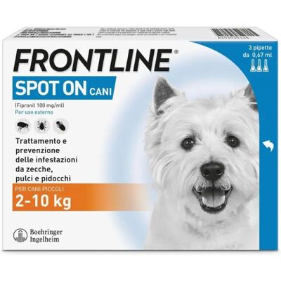 FRONTLINE Modello - Trattamento Spot On per cani 2-10kg - 3 pipette FRONTLINE Modello - Trattamento Spot On per cani 2-10kg - 3 pipette