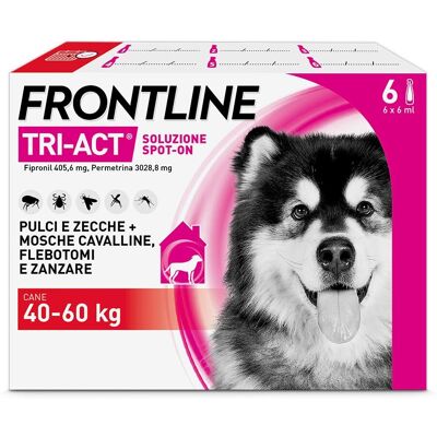 Boehringer Ingelheim Frontline Tri-Act Soluzione antiparassitaria per cani 6ml Boehringer Ingelheim Frontline Tri-Act Soluzione antiparassitaria per cani 6ml