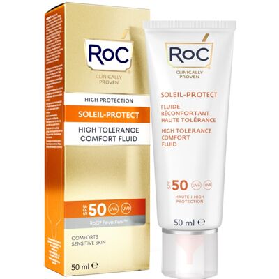 Roc Soleil-Protect Fluido Comfort Alta Tolleranza SPF 50 (50ml) Roc Soleil-Protect Fluido Comfort Alta Tolleranza SPF 50 (50ml)