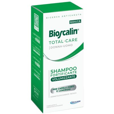 GIULIANI SpA Bioscalin Total Care Shampoo Fortificante Volumizzante - Ideale per capelli deboli di uomo e donna - 200 ml - Nuova formula GIULIANI SpA Bioscalin Total Care Shampoo Fortificante Volumizzante - Ideale per capelli deboli di uomo e donna - 200 ml - Nuova formula