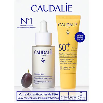 CAUDALIE ITALIA Srl Caudalie Cofanetto Vinoperfect Siero + Vinosun Fluido Solare Viso SPF50+ - Siero antimacchie 30 ml + Fluido solare viso 20 ml - Edizione 2026 CAUDALIE ITALIA Srl Caudalie Cofanetto Vinoperfect Siero + Vinosun Fluido Solare Viso SPF50+ - Siero antimacchie 30 ml + Fluido solare viso 20 ml - Edizione 2026