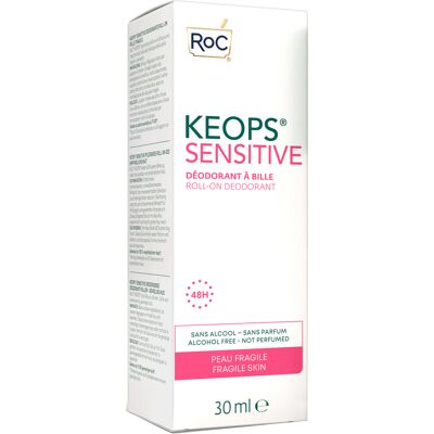 RoC Keops Deodorante Roll-On Sensibile, Senza Alcool, Protezione 48H, 30ml RoC Keops Deodorante Roll-On Sensibile, Senza Alcool, Protezione 48H, 30ml