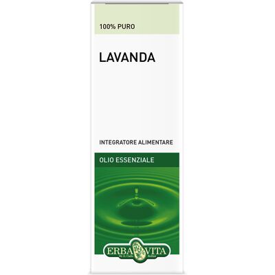 Olio Essenziale di Lavanda Erba Vita 10ml - Integratore Rilassante - Umore Olio Essenziale di Lavanda Erba Vita 10ml - Integratore Rilassante - Umore