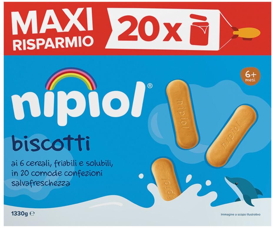 NIPIOL (HEINZ ITALIA SpA) NIPIOL Biscott.6 Cereali*1330g