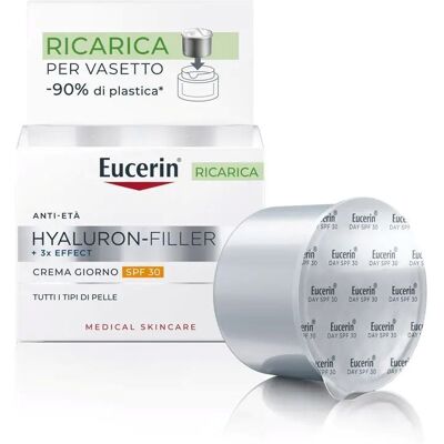 BEIERSDORF SPA Eucerin Hyaluron-Filler Ricarica Crema Viso Giorno SPF30 Antirughe Idratante 50ml BEIERSDORF SPA Eucerin Hyaluron-Filler Ricarica Crema Viso Giorno SPF30 Antirughe Idratante 50ml