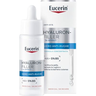 BEIERSDORF SPA Eucerin Hyaluron-Filler 3X Effect Siero Viso Antirughe Idratante 30ml BEIERSDORF SPA Eucerin Hyaluron-Filler 3X Effect Siero Viso Antirughe Idratante 30ml
