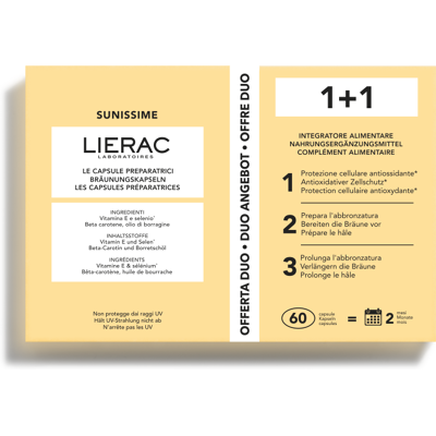 Lierac Sunissime Duo - Preparazione Pelle & Supporto Abbronzatura - 60 Capsule Lierac Sunissime Duo - Preparazione Pelle & Supporto Abbronzatura - 60 Capsule