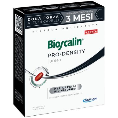 GIULIANI SpA Bioscalin Pro Density Uomo - Integratore alimentare per capelli più vigorosi - 90 compresse - Tre mesi di trattamento GIULIANI SpA Bioscalin Pro Density Uomo - Integratore alimentare per capelli più vigorosi - 90 compresse - Tre mesi di trattamento