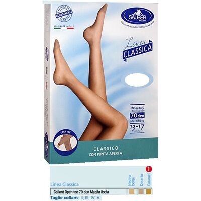 Desa Pharma Srl Modello 70 Den Collant con Punta Aperta - Collant Desa Pharma Srl Modello 70 Den Collant con Punta Aperta - Collant