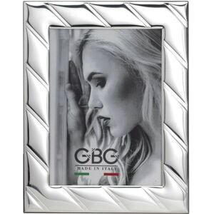 Argenteria MB Cornice Portafoto In Argento Righe Trasversali Cm 10x15 Argenteria MB Cornice Portafoto In Argento Righe Trasversali Cm 10x15