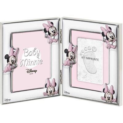 Cornice Portafoto Disney Minnie di Valenti Argenti - Kit Impronte Bambino - 9x13 Cornice Portafoto Disney Minnie di Valenti Argenti - Kit Impronte Bambino - 9x13