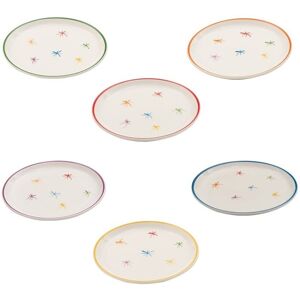 Set di 6 Piatti da Dessert Asterisco Zafferano Set di 6 Piatti da Dessert Asterisco Zafferano