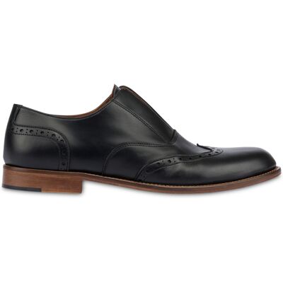 Oxford Slip On Flexy In Vitello NERO, 41.5, Pollini 41.5 Oxford Slip On Flexy In Vitello NERO, 41.5, Pollini 41.5