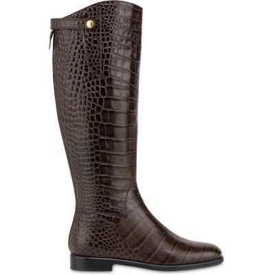 Stivale cavaliere Varenne in vitello st.cocco T.MORO, 38, Pollini 38 Stivale cavaliere Varenne in vitello st.cocco T.MORO, 38, Pollini 38