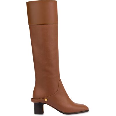 Stivale Jockey in vitello bottalato CUOIO/CUOIO, 37.5, Pollini 37.5 Stivale Jockey in vitello bottalato CUOIO/CUOIO, 37.5, Pollini 37.5