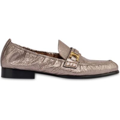 Mocassino Uptown in capra metallizzata FUCILE, 36, Pollini 36 Mocassino Uptown in capra metallizzata FUCILE, 36, Pollini 36
