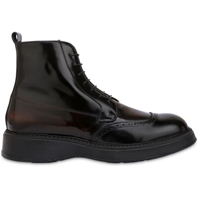 Stivaletto James in vitello abrasivato T.MORO/NERO, 41, Pollini 41 Stivaletto James in vitello abrasivato T.MORO/NERO, 41, Pollini 41