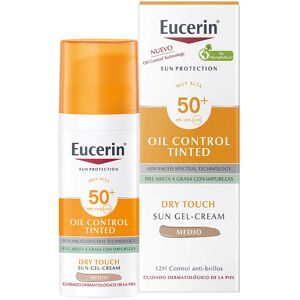 Eucerin Protezione Solare olio gel-crema colore tocco secco SPF50+ #medio Eucerin Protezione Solare olio gel-crema colore tocco secco SPF50+ #medio