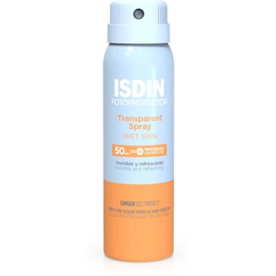 Spray Trasparente SPF50+ Isdin per pelle umida - Protezione solare Spray Trasparente SPF50+ Isdin per pelle umida - Protezione solare