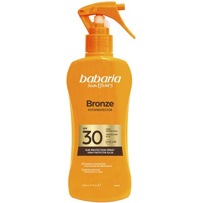 Babaria Sun Lovers Bronze spray protector solar SPF30 200 ml Babaria Sun Lovers Bronze spray protector solar SPF30 200 ml