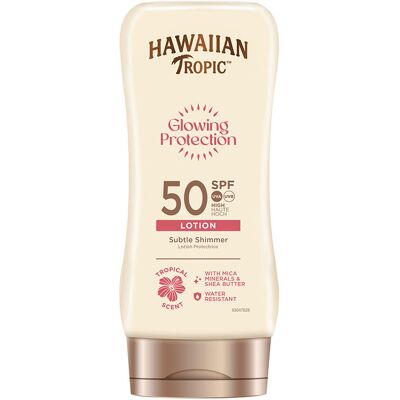 Hawaiian Tropic Lozione solare ultra luminosa con protezione luminosa SPF50+ 170 ml Hawaiian Tropic Lozione solare ultra luminosa con protezione luminosa SPF50+ 170 ml