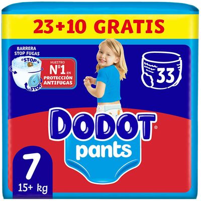 Dodot Pants pañal-braguita talla 7 +17 kg 33 u Dodot Pants pañal-braguita talla 7 +17 kg 33 u