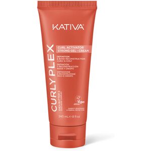 Kativa Curly Plex Curl gel crema attivatore di ricci tenuta forte 240 ml Kativa Curly Plex Curl gel crema attivatore di ricci tenuta forte 240 ml