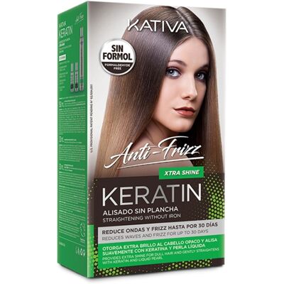 Kativa Keratin ANTI-CRESPO Lisciante Brasiliano senza piastra extra brillantezza 30 giorni 3 u Kativa Keratin ANTI-CRESPO Lisciante Brasiliano senza piastra extra brillantezza 30 giorni 3 u