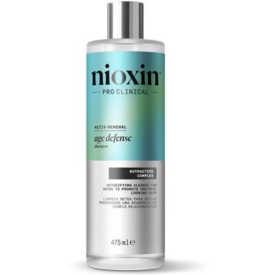 Nioxin Age Defense champú anti envejecimiento purifica el cuero cabelludo con niacinamida 475 ml Nioxin Age Defense champú anti envejecimiento purifica el cuero cabelludo con niacinamida 475 ml