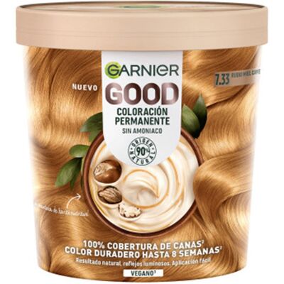 Garnier Good colorazione permanente per capelli senza ammoniaca n. 7.33-Biondo noce moscata 217 ml Garnier Good colorazione permanente per capelli senza ammoniaca n. 7.33-Biondo noce moscata 217 ml