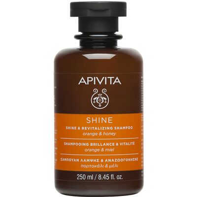 Apivita Shampoo Lucentezza E Vitalità al miele e arancia per tutti i tipi di capelli 250 ml Apivita Shampoo Lucentezza E Vitalità al miele e arancia per tutti i tipi di capelli 250 ml