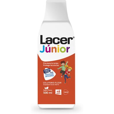 Lacer Fluor Collutorio Quotidiano Fragola - 500ml - Prevenzione carie Lacer Fluor Collutorio Quotidiano Fragola - 500ml - Prevenzione carie